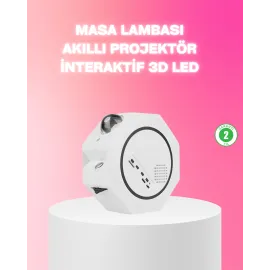 360° Döndürülebilir Yıldızlı Gökyüzü Projeksiyon Gece Lambası