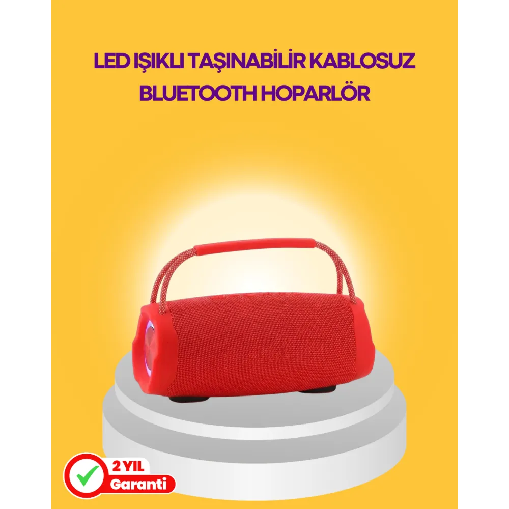 10W Güçlü Stereo Ses Sunan IPX6 Bluetooth Hoparlör