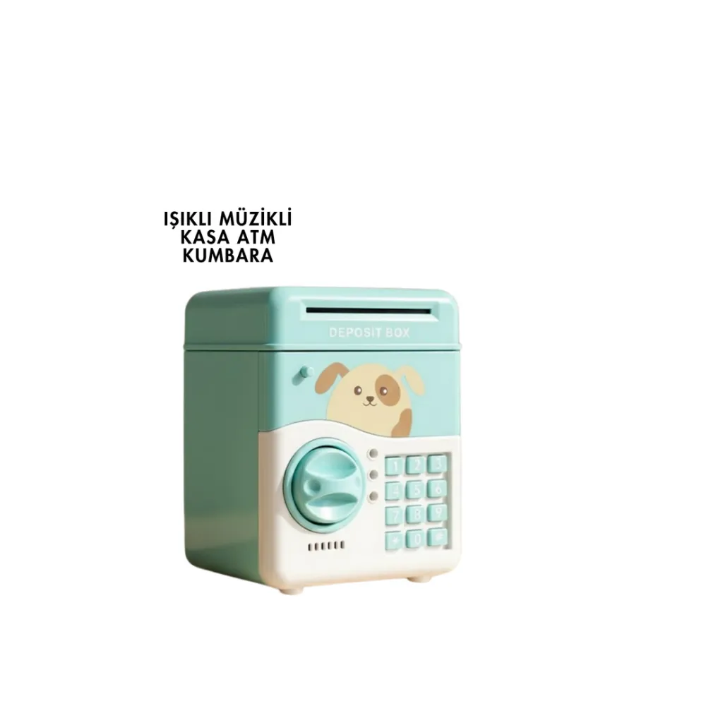 Sam51 Müzikli Işikli Kumbara Su Yeşili