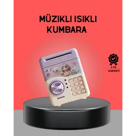 Çocuklar İçin Elektronik Şifreli Para Biriktirme Kumbarası Mor
