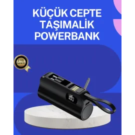 PD 20W Hızlı Şarjlı Kablolu Kablosuz Kullanım Powerbank