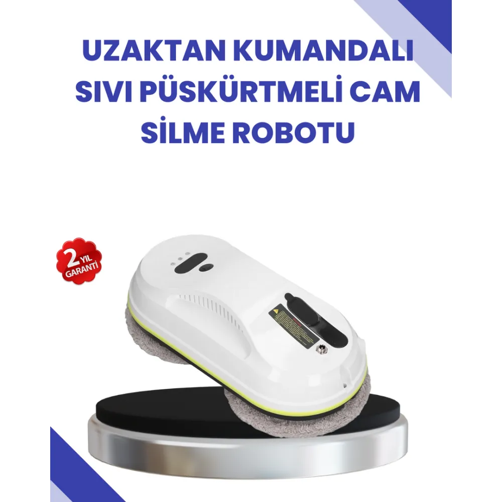 Uzaktan Kumandalı Akıllı Cam ve Pencere Temizleme Robotu
