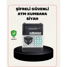 Para Kasası Görünümlü Elektronik Şifreli Kumbara