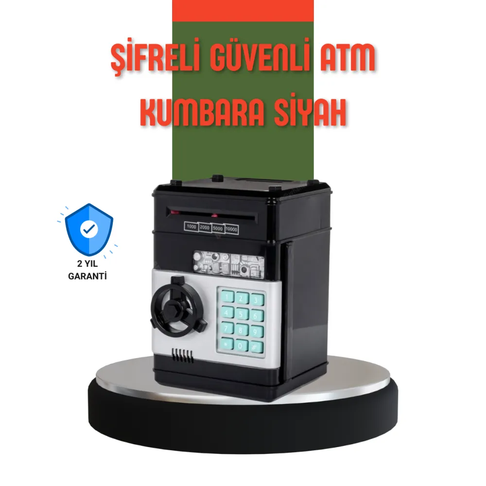 Şifreli ATM Kasa Görünümlü Para Biriktirme Kumbarası