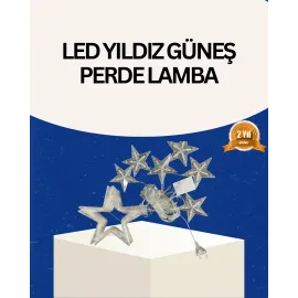İç Mekan Uyumlu Yıldız Peri Led Perde 3x3 Metre