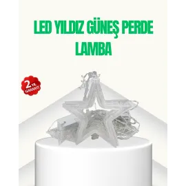 Yıldız Figürlü Perde Peri Led 3x3 Metre Dekoratif Işık