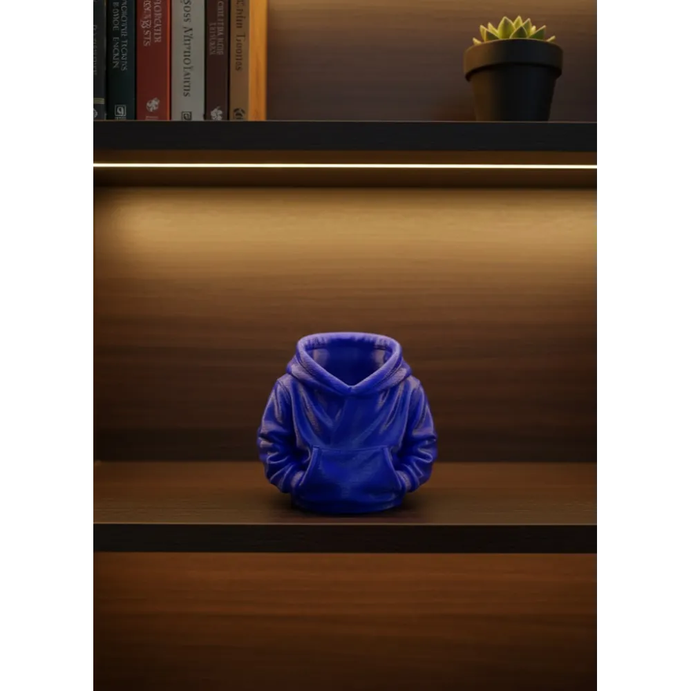 Dekoratif Lacivert Hoodie Kalemlik 10x10 cm