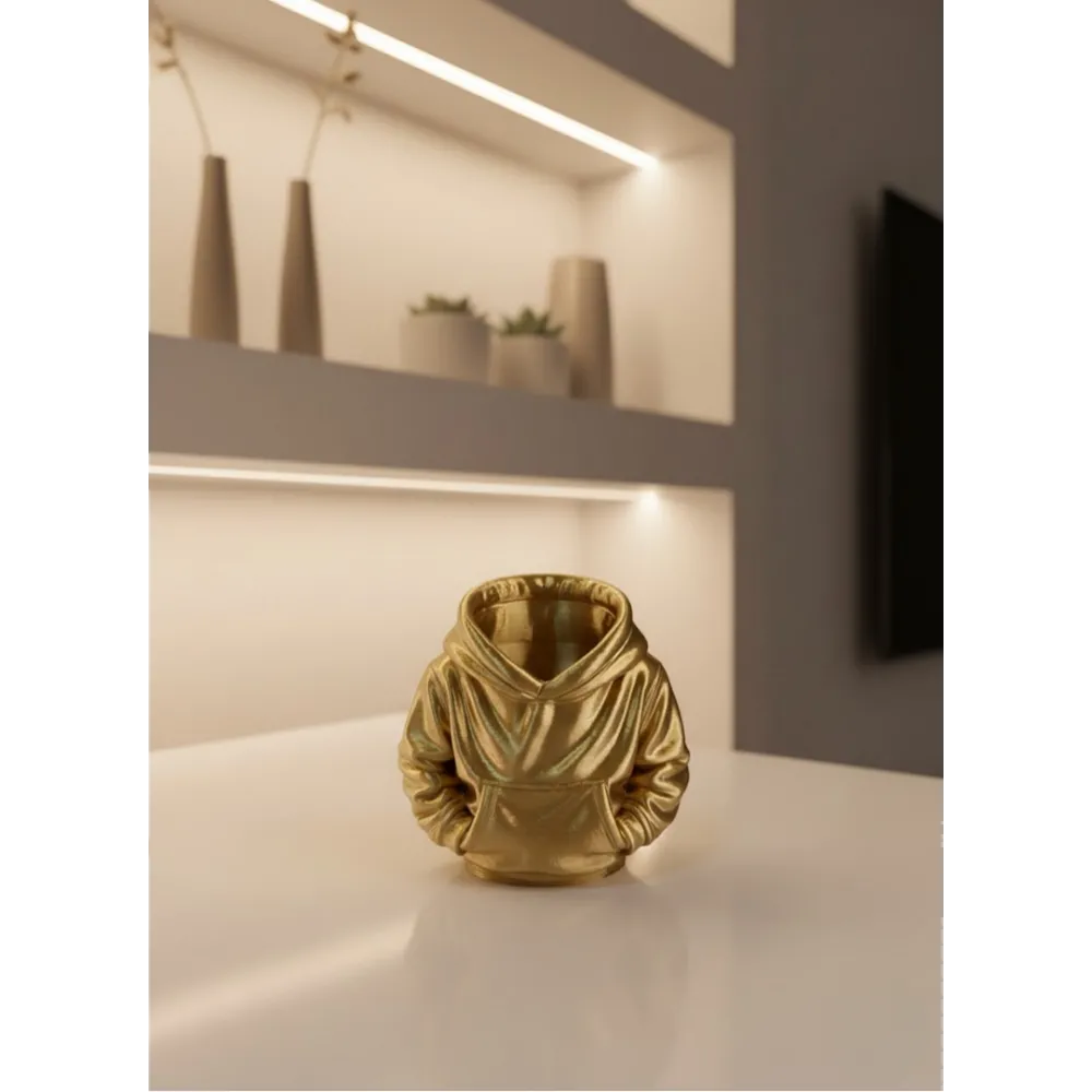 Dekoratif Gold Hoodie Kalemlik 10X10 Cm