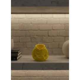 Dekoratif Sarı Hoodie Kalemlik 10x10 cm