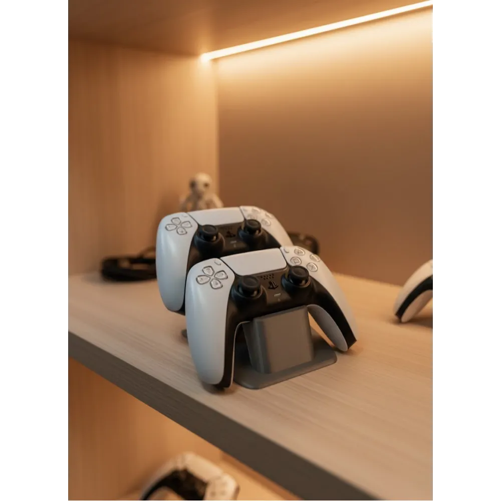 İkili Gamepad Tutucu Antrasit 7X18 Cm Oyun Aksesuarı