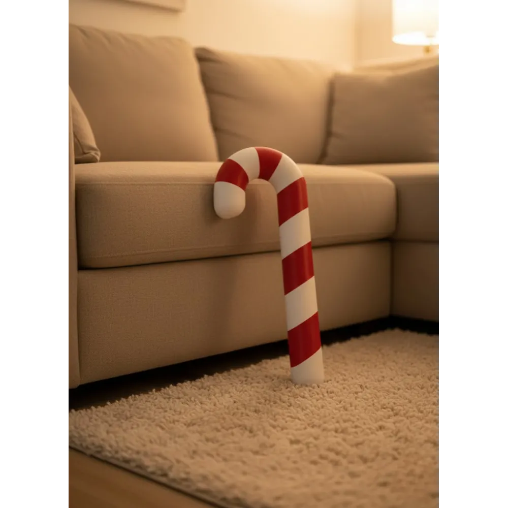 Yılbaşı Temalı Dekoratif Şeker Biblo Sıcak Salon Aksesuarı 13x34 cm