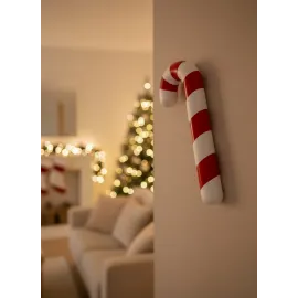 Dekoratif Yılbaşı Şekeri Yerde Biblo Salon Dekoru 13X34 Cm