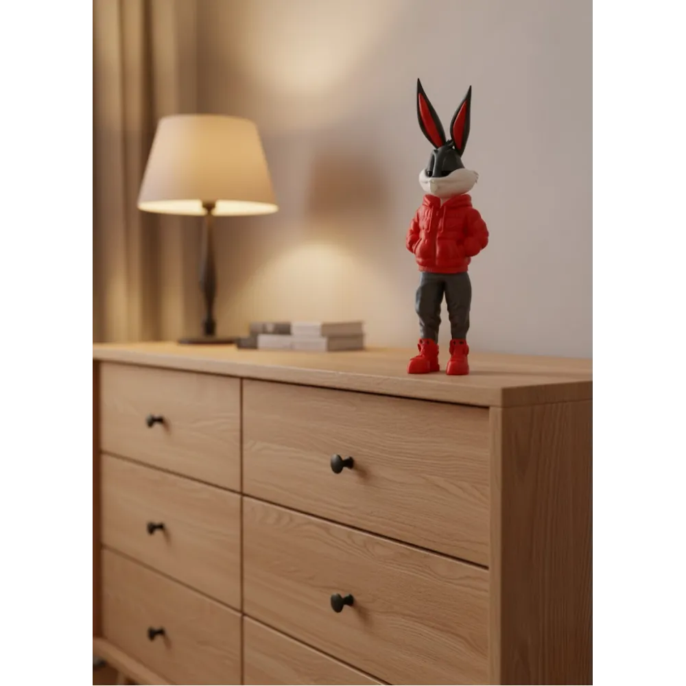 Bugs Bunny Büyük Boy Figür 10×34 cm Salon Dekoru