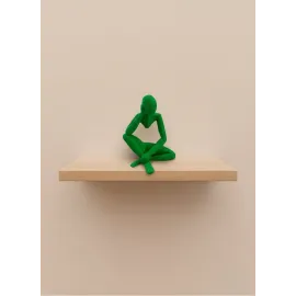 Minimal İnsan Figürü Biblo Yeşil Ev Ve Ofis Dekoru