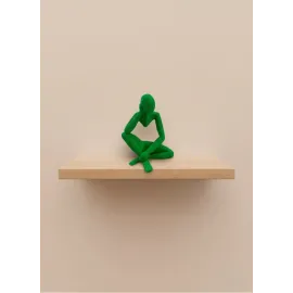 Minimal İnsan Figürü Biblo Yeşil Ev ve Ofis Dekoru