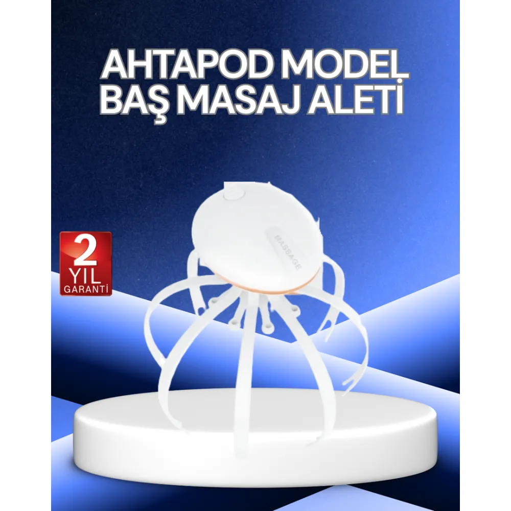 Elektrikli Kafa Masaj Cihazı 3 Modlu Usb-C Şarjlı Rahatlatıcı Masaj Aleti