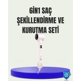Çok Fonksiyonlu 6 Başlıklı Saç Kurutma Ve Şekillendirme Seti