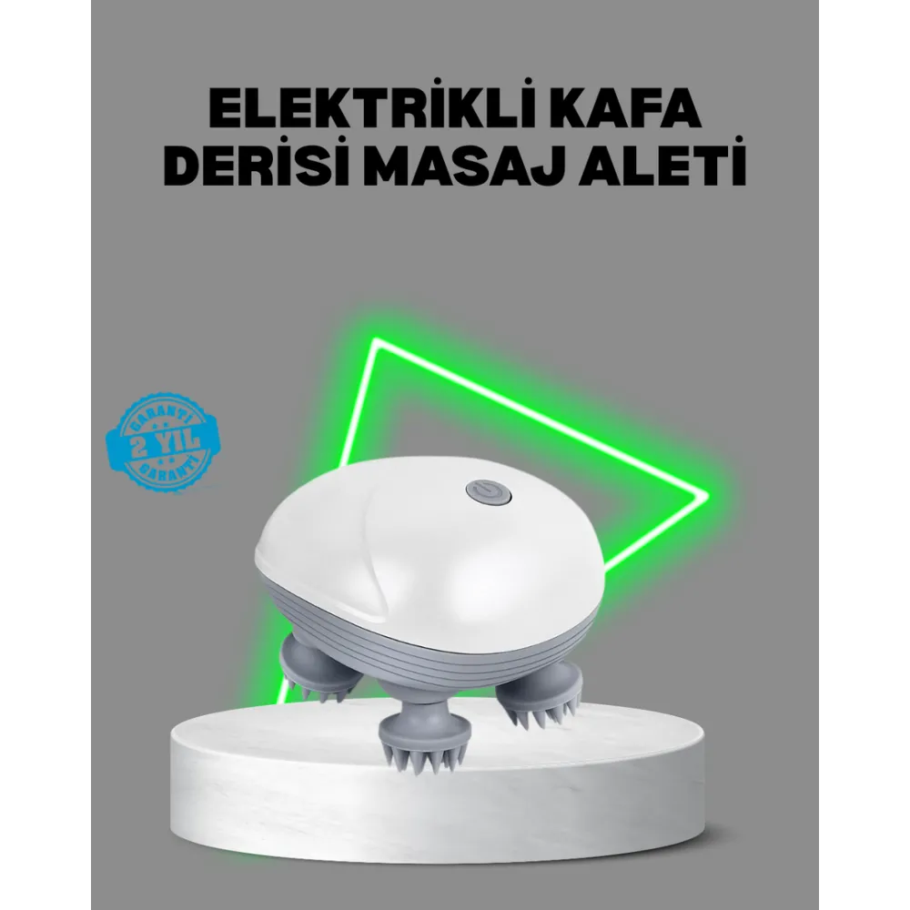 Elektrikli Kafa Derisi Masaj Aleti Islak Ve Kuru Kullanım