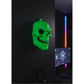 Yeşil Korku Temalı Maske Cadılar Bayramı Dekor