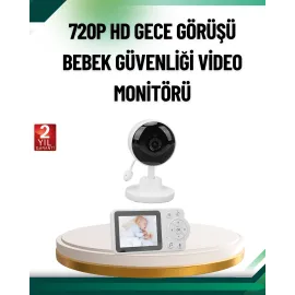Sesli Ve Görüntülü Bebek Kamerası Sıcaklık Takipli
