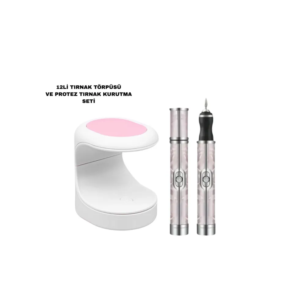 Protez Tirnak Kurutma Törpü Seti