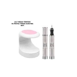Protez Tirnak Kurutma Törpü Seti