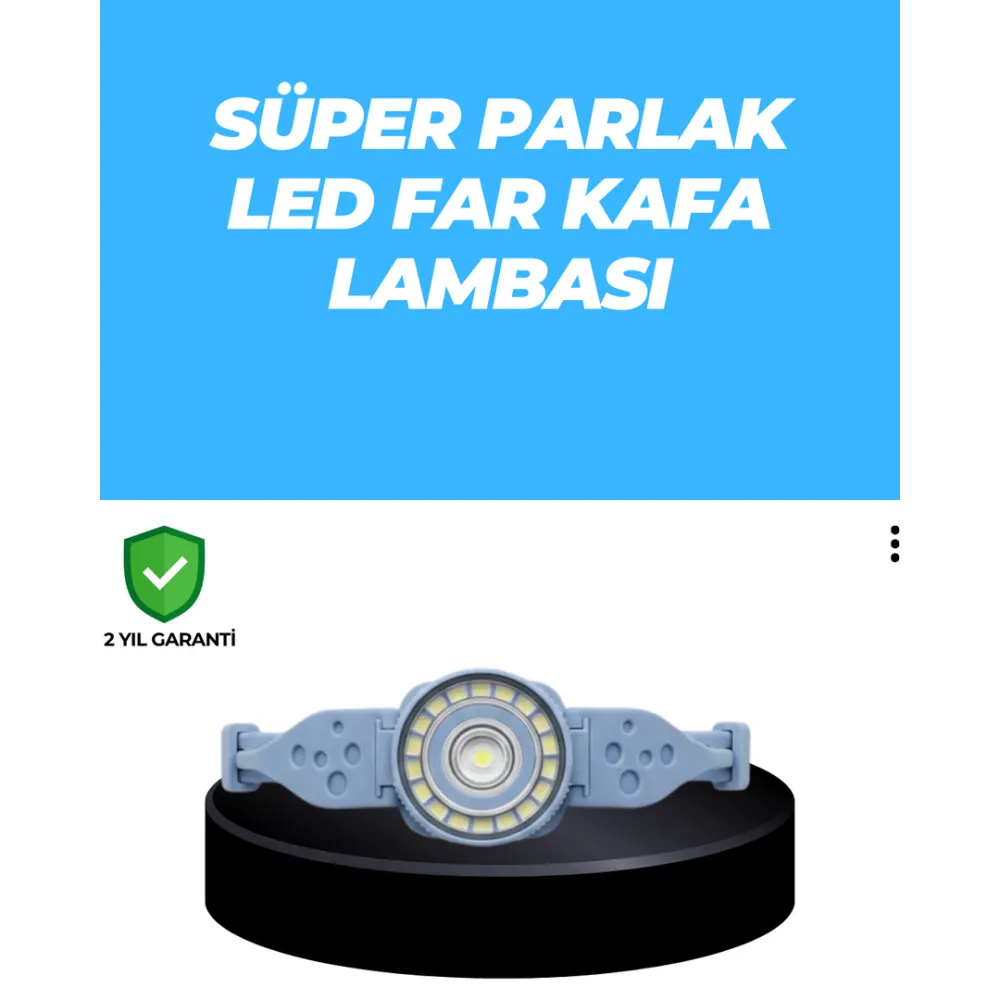 Uzun Pil Ömürlü Kamp Ve Dağcılık Kafa Lambası