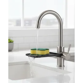 Musluğa Monte Süngerlik Damlama Özellikli Mutfak Organizatörü