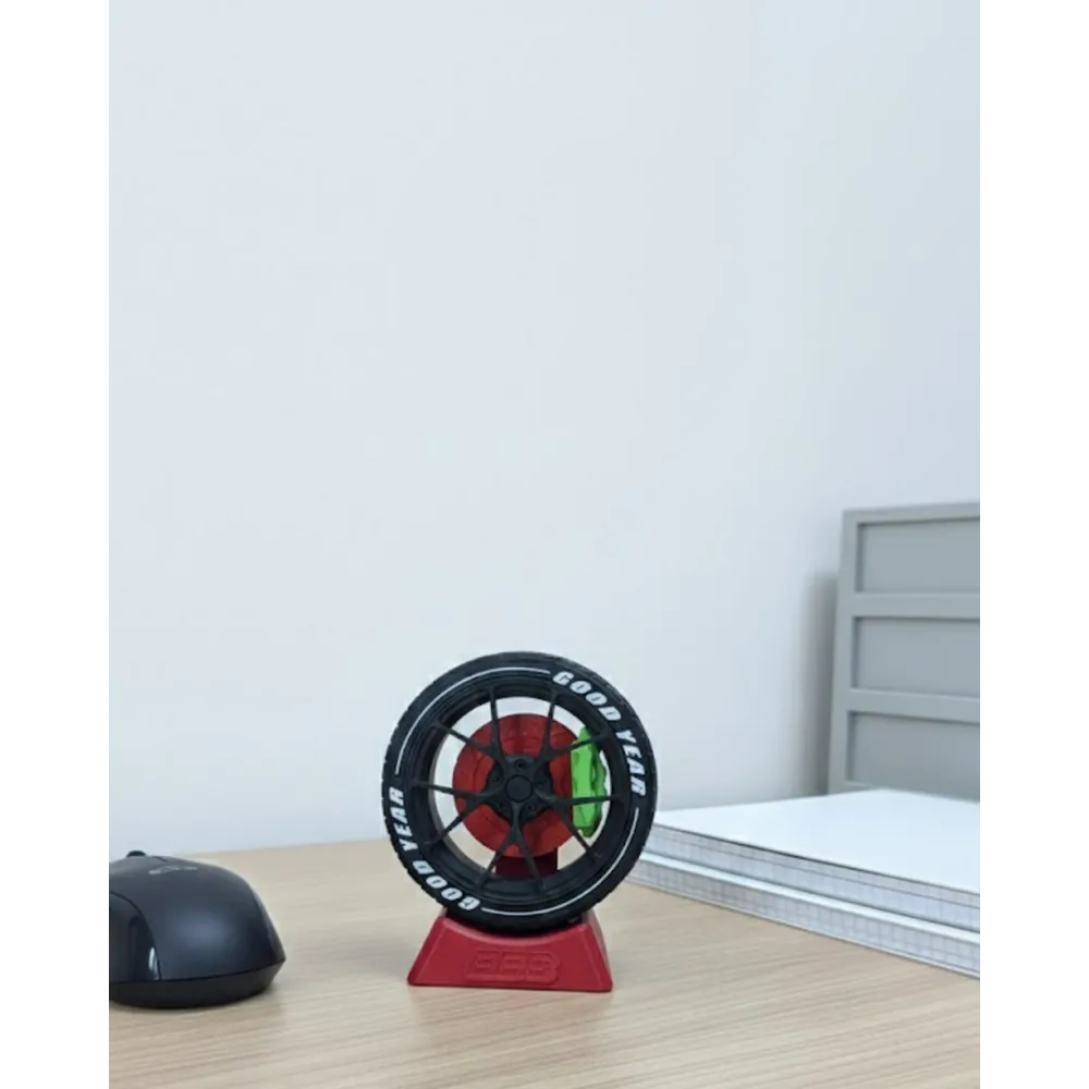 Jant Tasarımlı Masa Üstü Ofis Dekoru Spor Tasarım Aksesuar