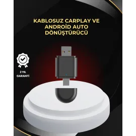 Kablosuz Carplay Ve Android Auto Dönüştürücü – Usb-A & Type-C Girişli Akıllı Adaptör