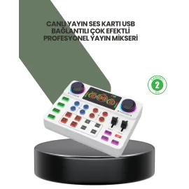 Podcast Karaoke Ve Sosyal Medya Yayınları İçin Ses Kartı