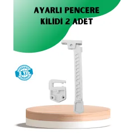 Pencere Güvenlik Kilidi Açılma Sınırlayıcı Aparat 2 Adet (Kopya)