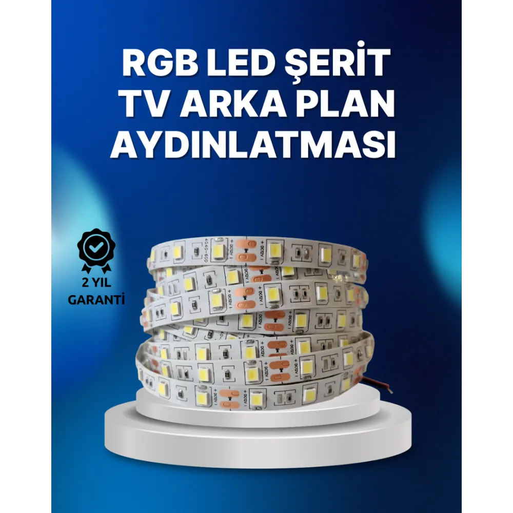 Rf Kumandalı Renk Değiştiren Tv Led Şerit 2Mt