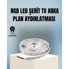 Müzikle Senkronize Led Şerit Tv Aydınlatma