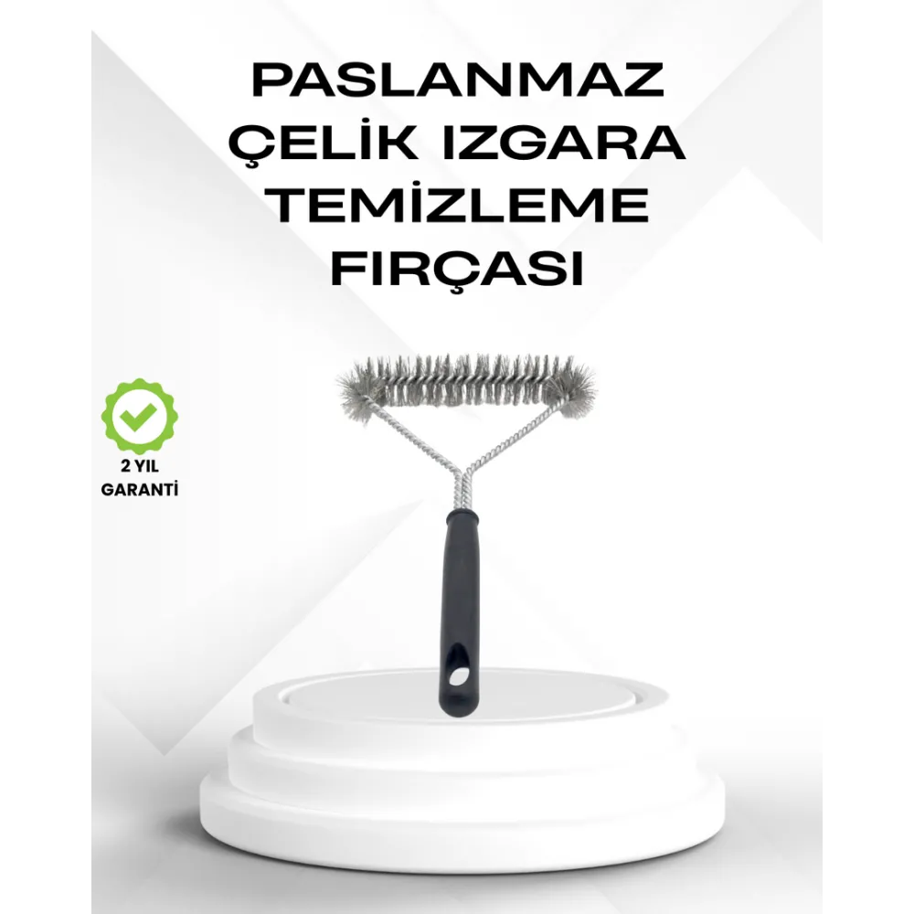 Tel Izgara Temizleme Fırçası Bbq Sonrası Kolay Temizlik