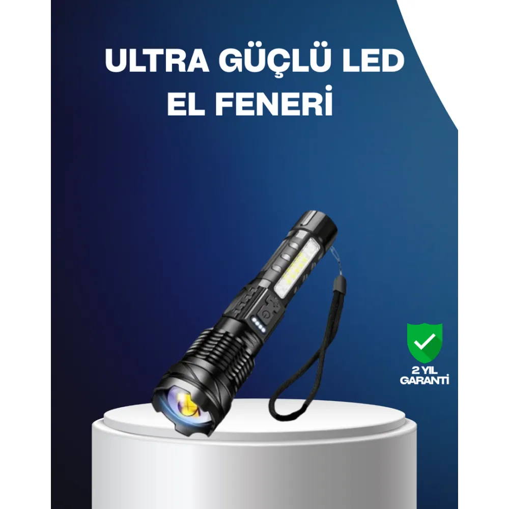 Outdoor Ve Acil Durum İçin Güçlü Led El Feneri