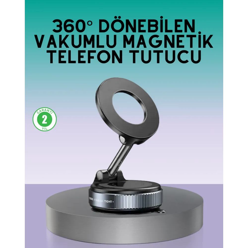 360 Derece Ayarlanabilir Manyetik Araç Telefon Standı