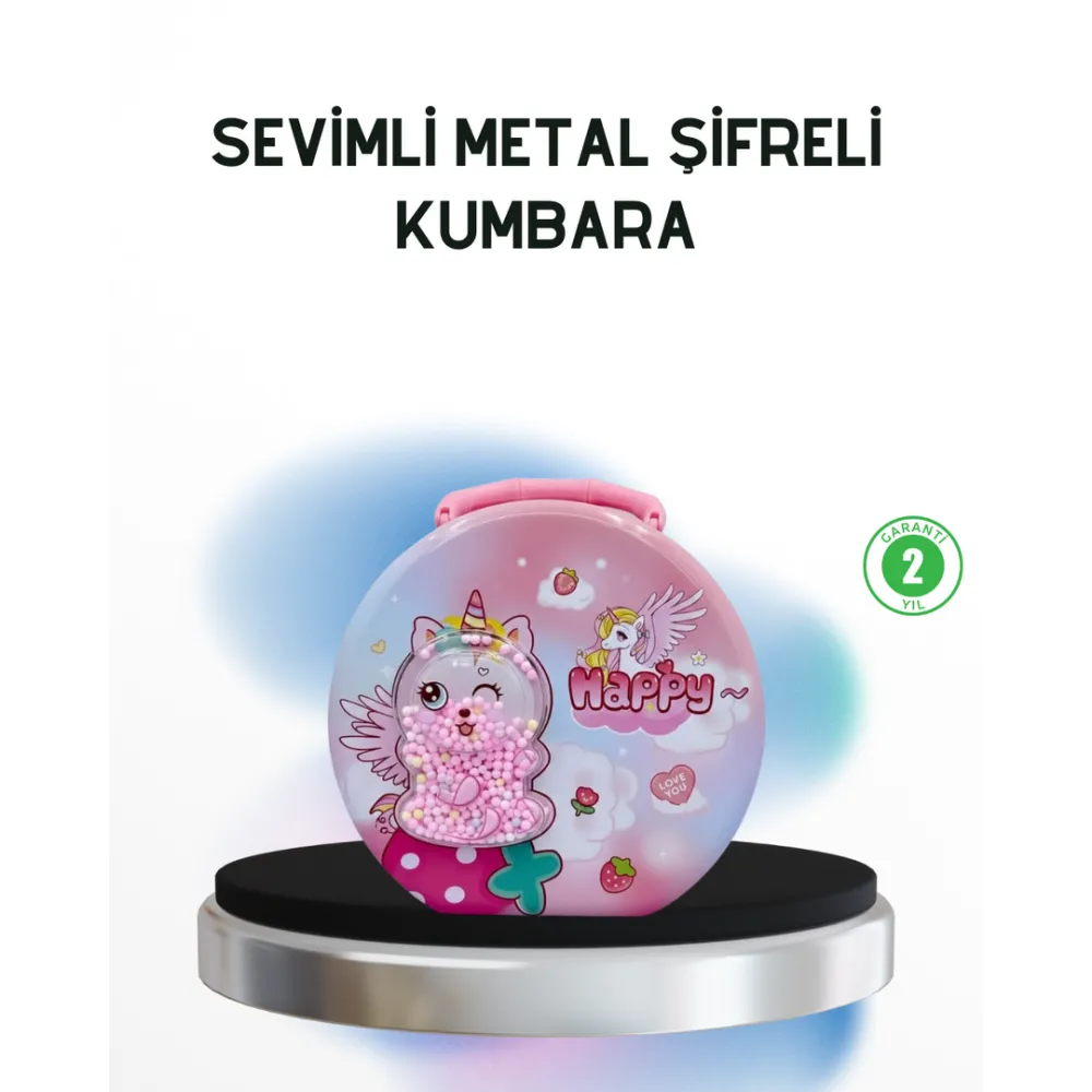 Anahtarlı Çocuk Para Kasası Eğitici Ve Dekoratif Tasarım