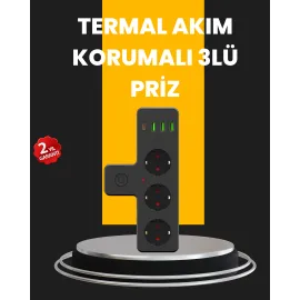 Ev Ve Ofis İçin Akıllı Çoklu Priz 7 Girişli