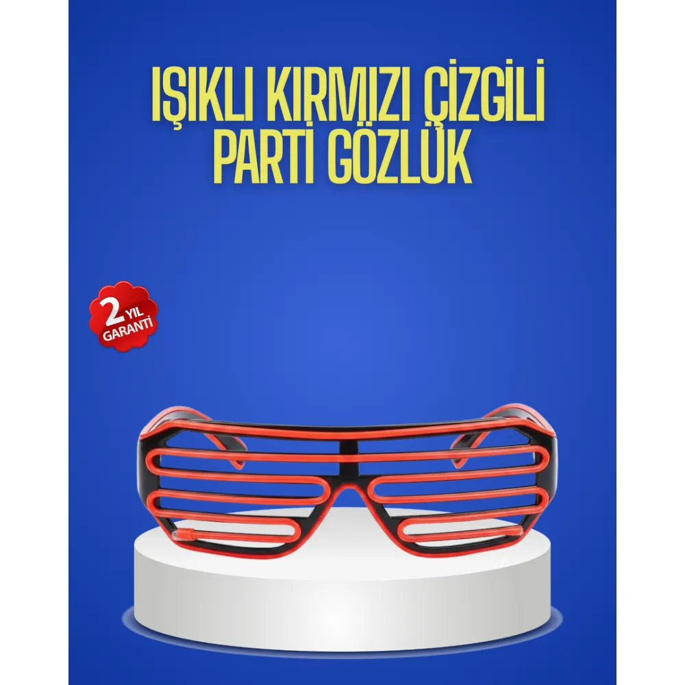 Gece Organizasyonları İçin Renkli Led Gözlük