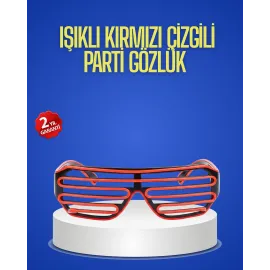 Gece Organizasyonları İçin Renkli Led Gözlük