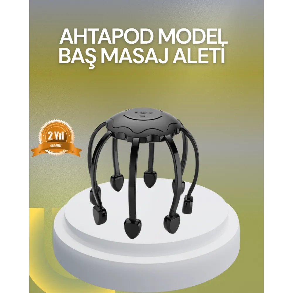 Elektrikli Kafa Masaj Aleti Çok Noktalı 360 Derece Kapsama