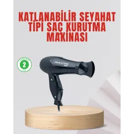 Seyahat Tipi Saç Kurutma Makinesi Katlanabilir Hafif Yapı
