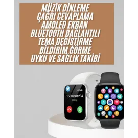 1.83 İnç Akıllı Saat Android Ve İos Uyumlu Çağrı C..