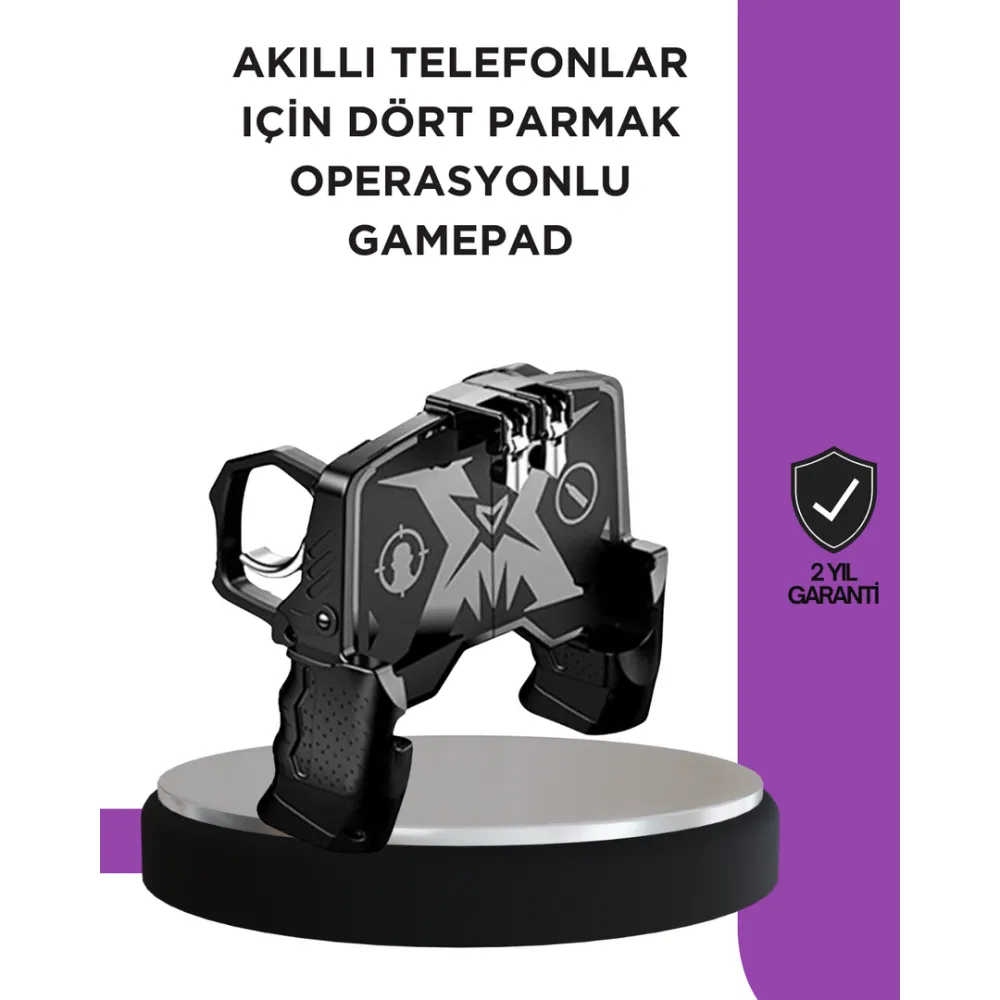 Tetikli Mobil Gamepad Ergonomik Kavramalı Oyun Aparatı