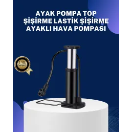 Ayakla Kullanılan Hava Pompası Araç Ve Bisiklet İçin Uygun