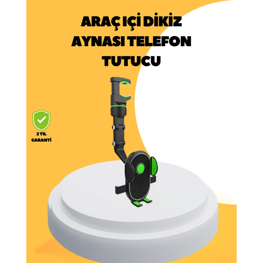 Dikiz Aynasına Takılan Telefon Tutucu Ayarlanabilir Çok Yönlü Araç Aksesuarı