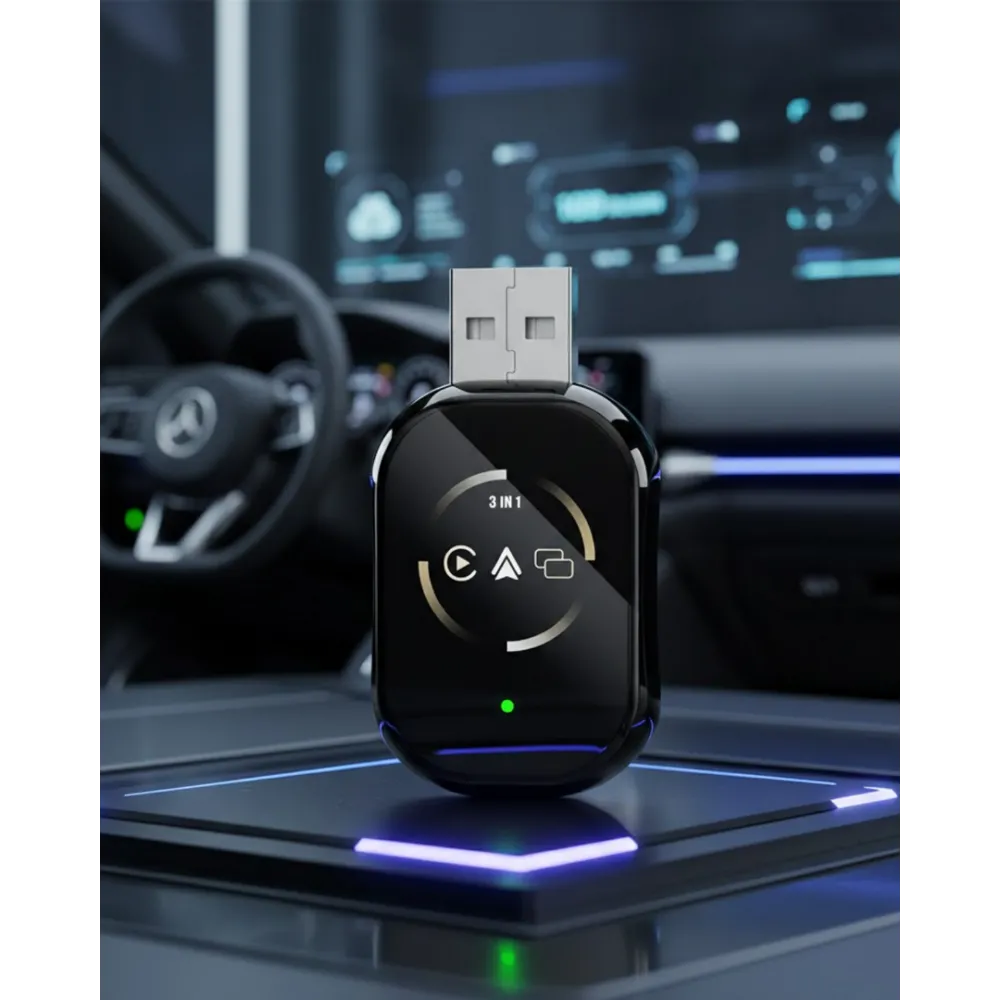 Kablosuz Carplay Ve Android Auto Adaptörü Tak Çalıştır Kullanım