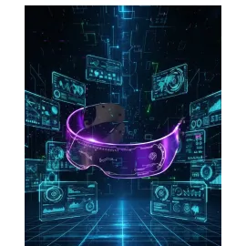 Cyberpunk Led Gözlük Çok Modlu Işıklı Parti Ve Festival Aksesuarı