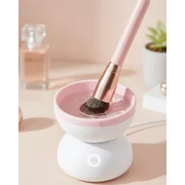 Silikon Yüzeyli Elektrikli Makyaj Fırçası Temizleme Kabı
